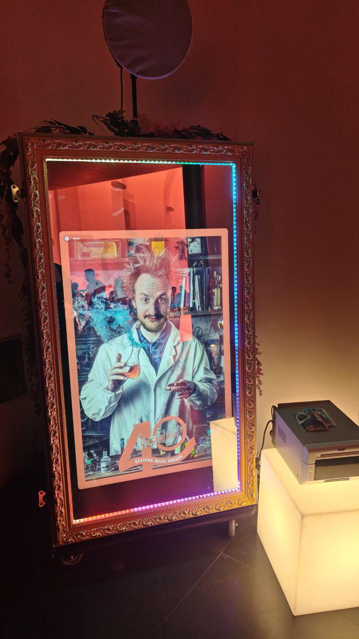 AI Fotobox mitten im Event Geschehen