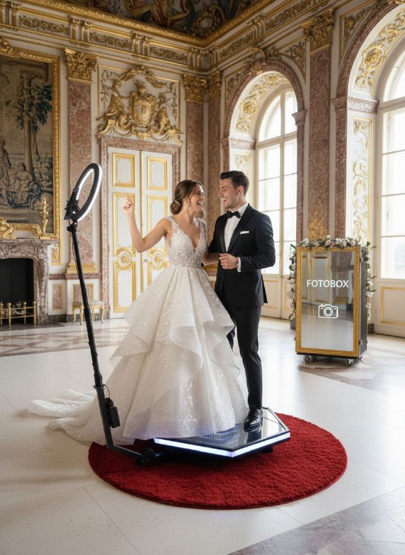 AI Fotobox und 360 VideoBox bei einer Hochzeit